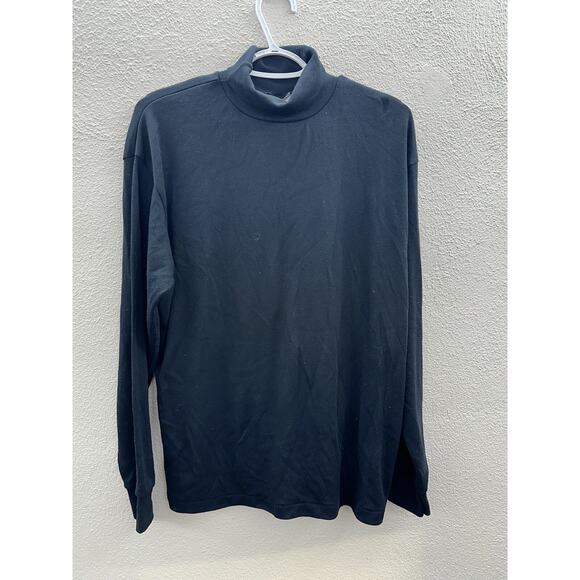 Womens Bobbie Brooks Turtleneck Size X-Large Black Long Sleeve - Picture 1 of 10
